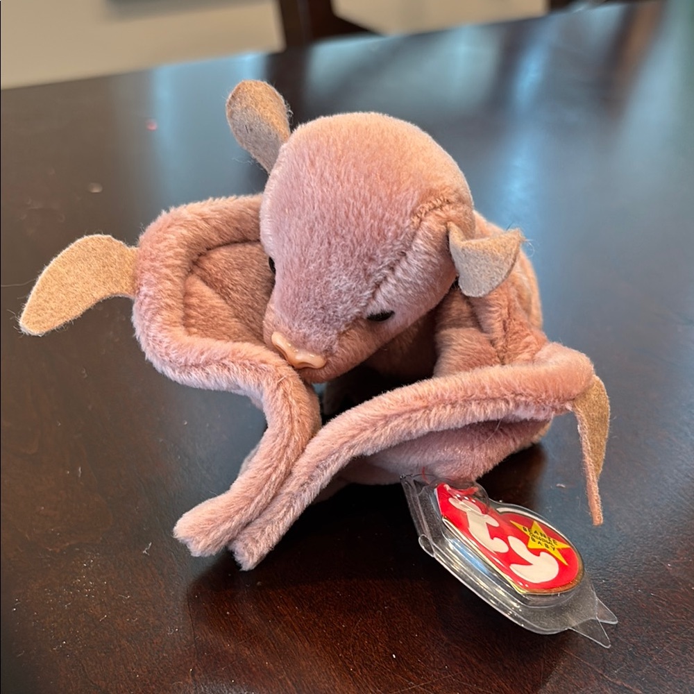 Ty Beanie Babies Batty Plush in Soft Brown